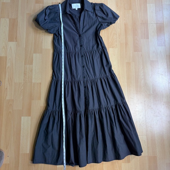 Brochu Walker Havana Tiered Chocolate Brown Dress Small - Picture 8 of 8